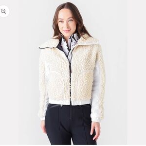 Bogner Cream and White Ski Jacket